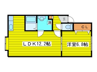 クレールピエスの物件間取画像